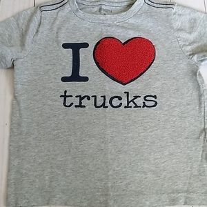 Gymboree "I ❤️ trucks" short sleeve t-shirt